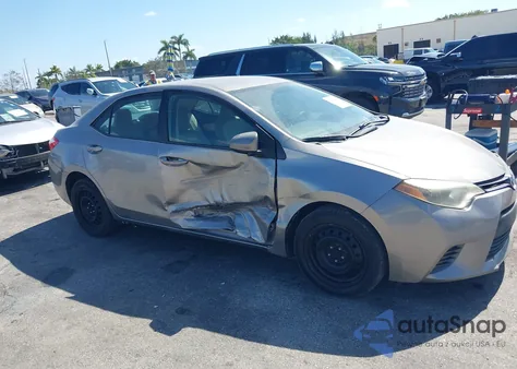 2016 Toyota Corolla Le из США, поврежденный, VIN 2T1BURHE0GC550865